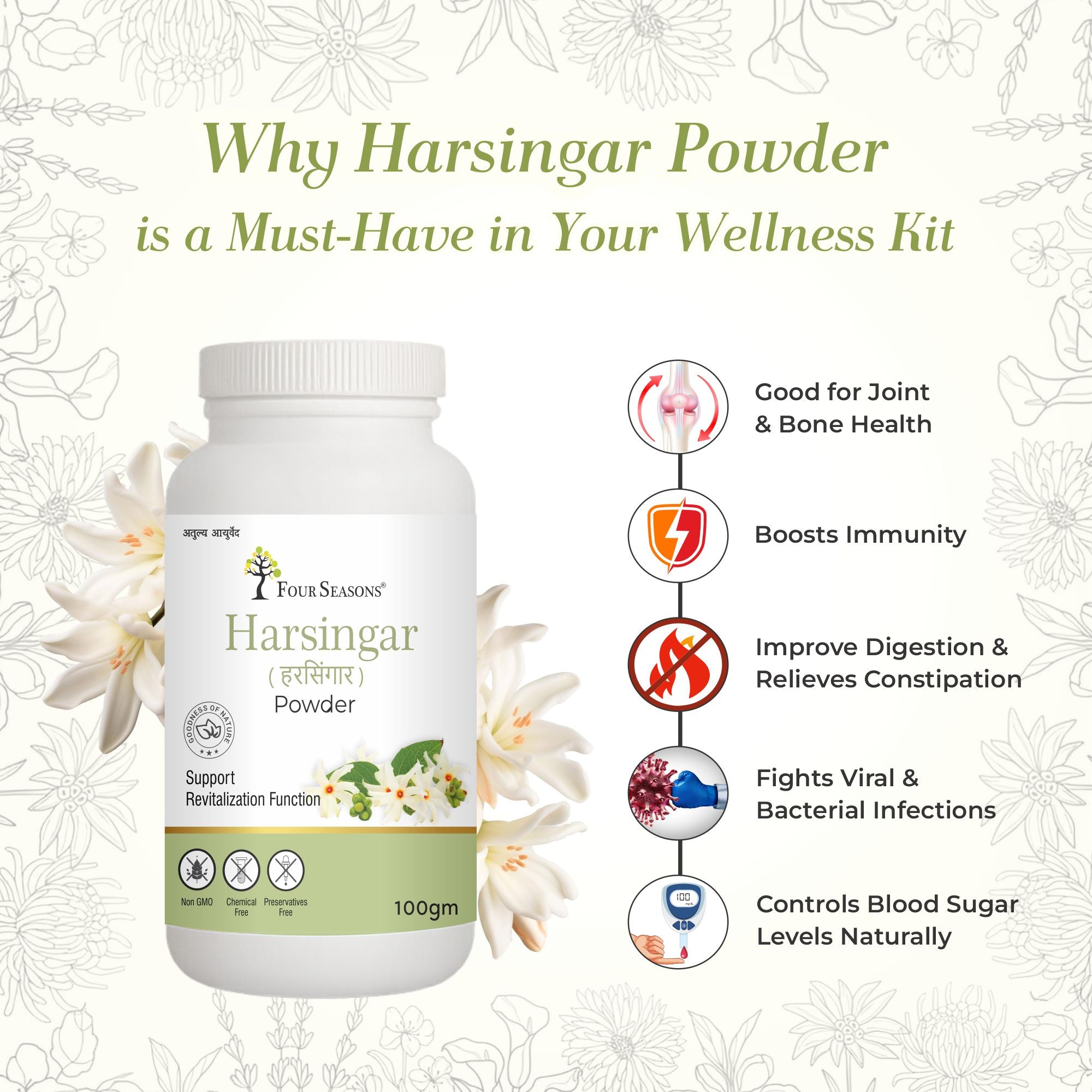 Harsingar Leaves Powder