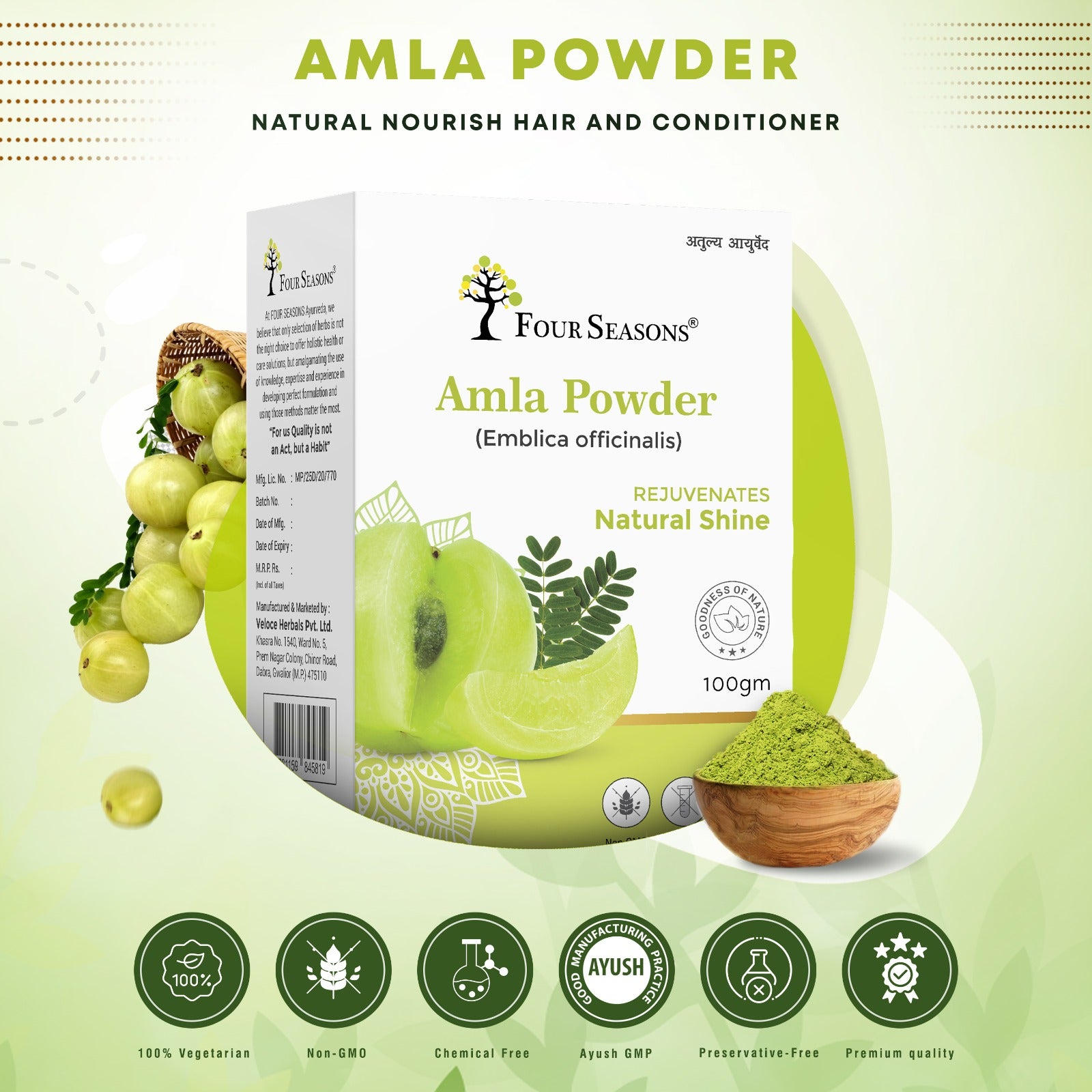Amla Powder Cosmetic