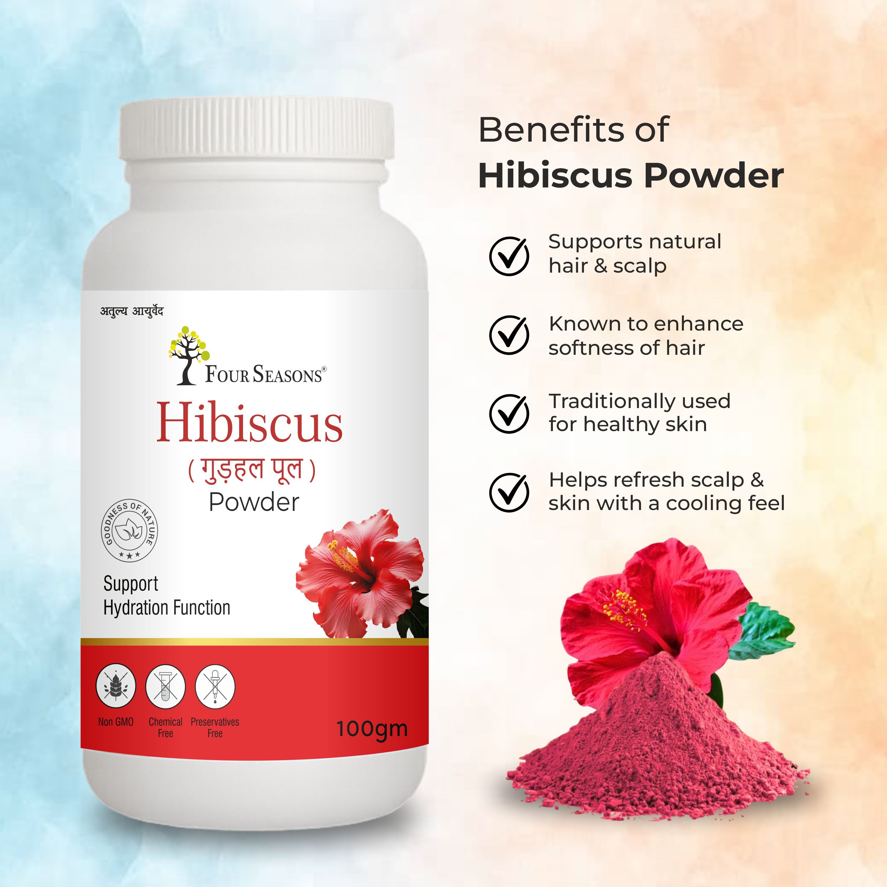 Amla Reetha Shikakai Bhringraj Hibiscus Powder
