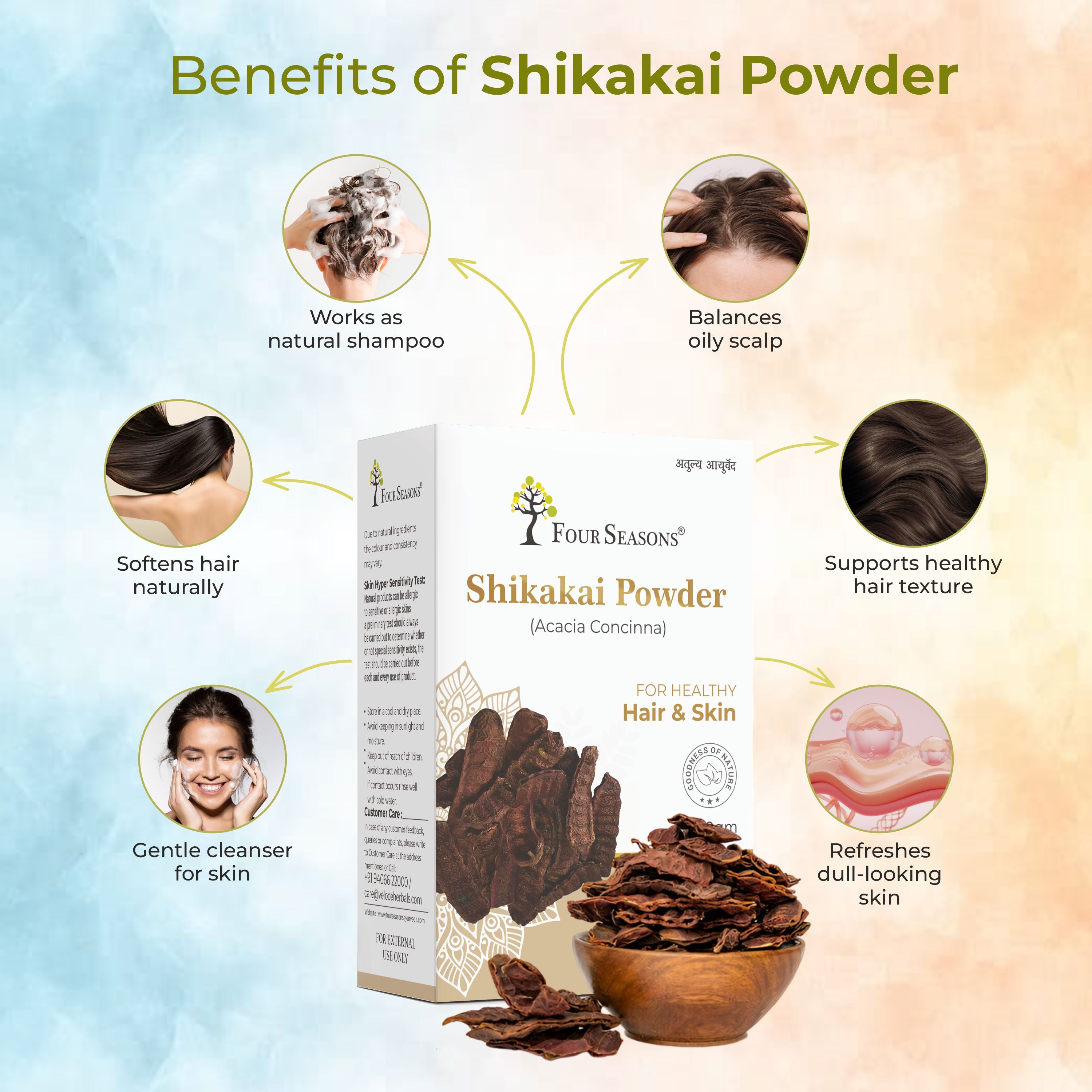 Amla Reetha Shikakai Powder