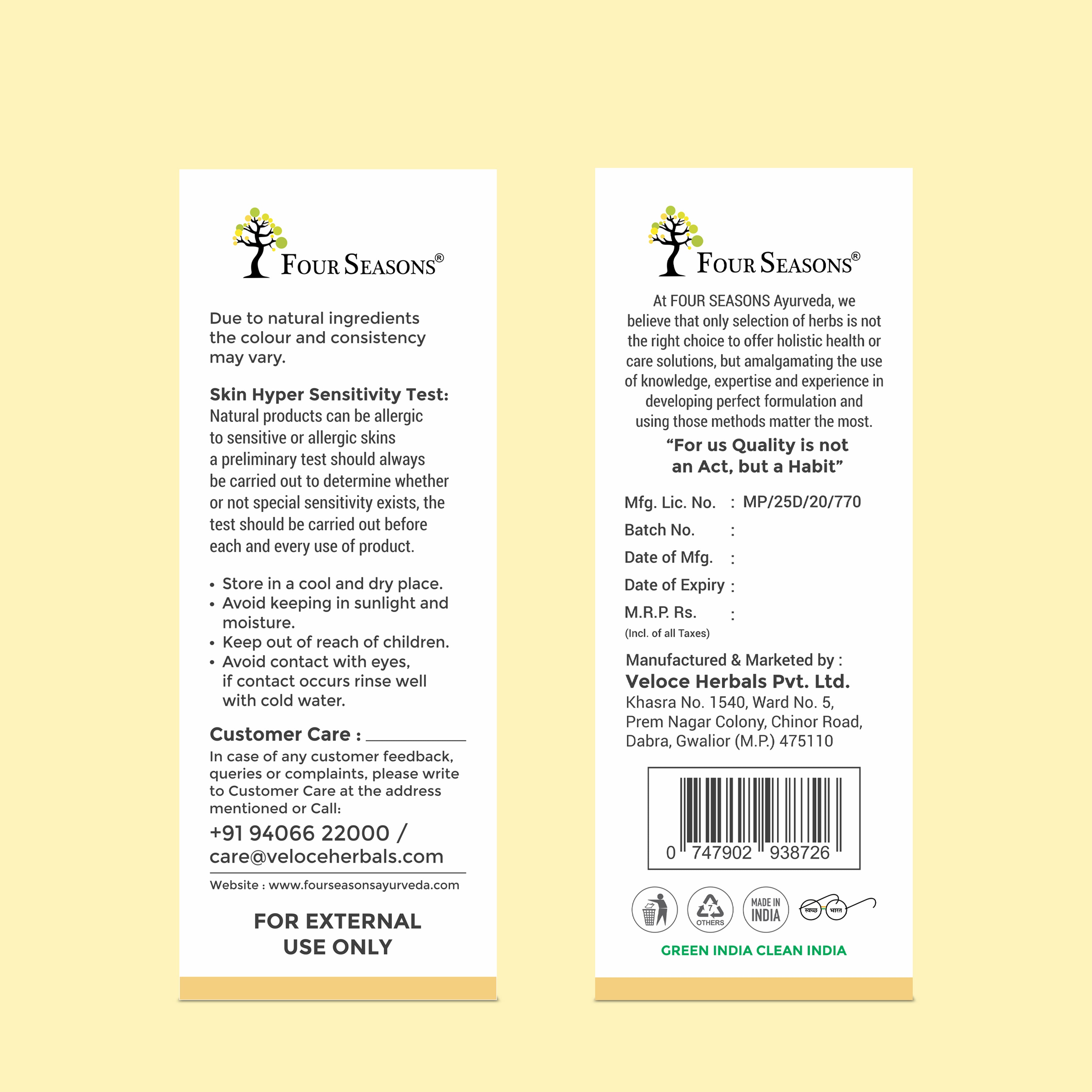 Ayurvedic Skin Care Expert Combo